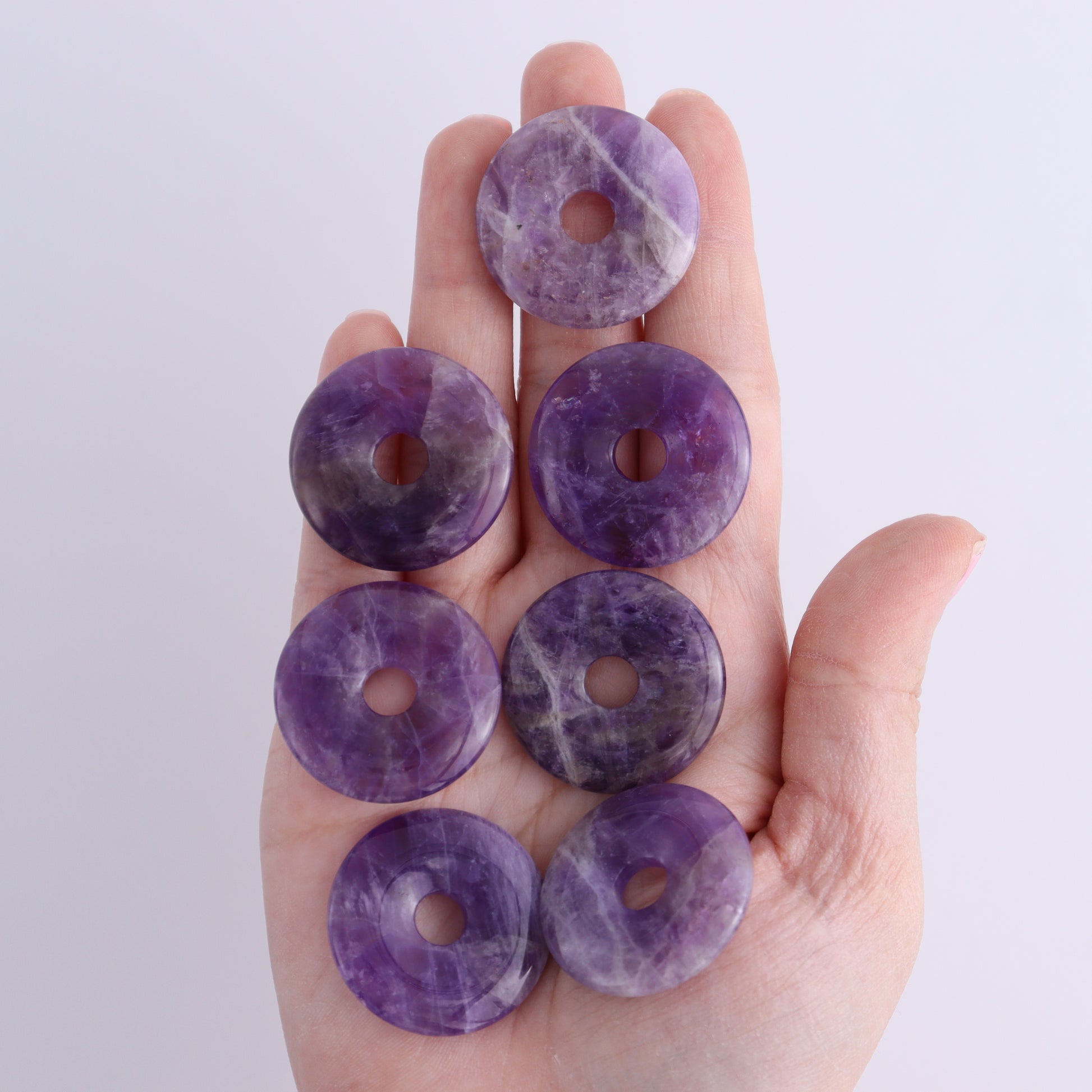 One Amethyst Donut - Expert Wholesale and Supplier of Wholesale Crystals & Bulk Gemstones, ["Amethyst","Donut"]