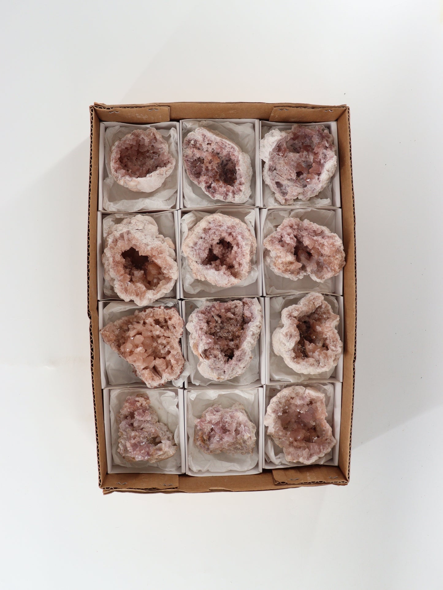 Pink Amethyst Flat Set of 12 - Expert Wholesale and Supplier of Wholesale Crystals & Bulk Gemstones, []
