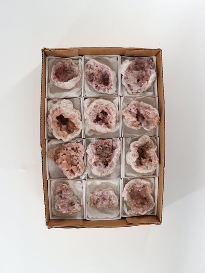 Pink Amethyst Flat Set of 12 - Expert Wholesale and Supplier of Wholesale Crystals & Bulk Gemstones, []