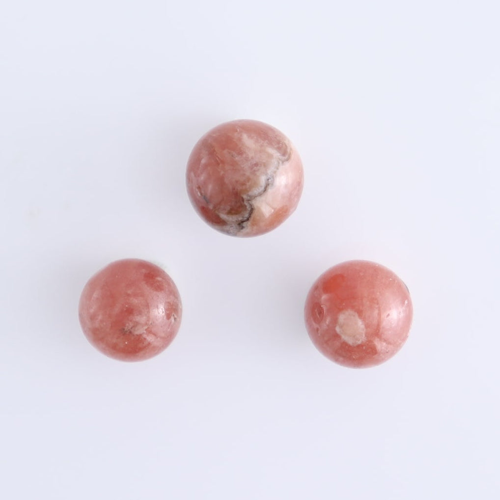 Rhodochrosite Spheres Set of 12