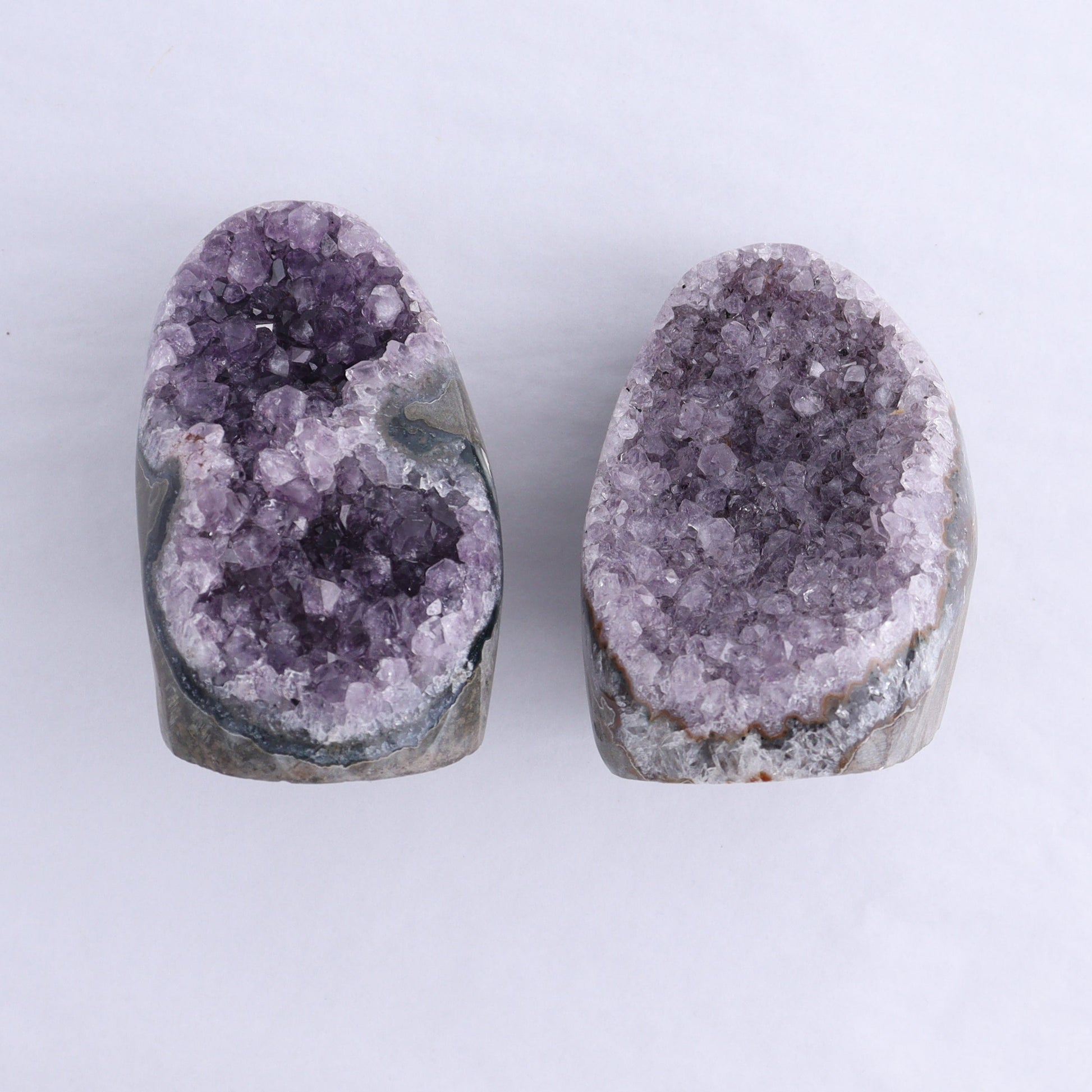 Uruguay Amethyst Cut Base Set of 7 - Expert Wholesale and Supplier of Wholesale Crystals & Bulk Gemstones, ["Amethyst","Cut Base","Uruguay"]