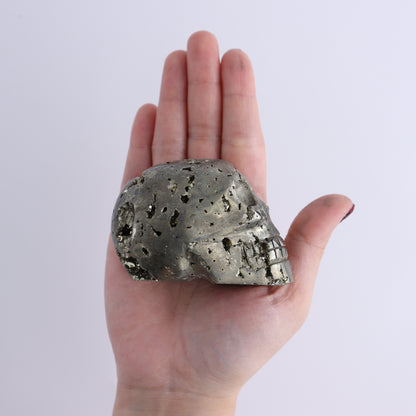 Pyrite Skulls Set of 5 - Expert Wholesale and Supplier of Wholesale Crystals & Bulk Gemstones, ["Hearts","Peru","Pyrite"]
