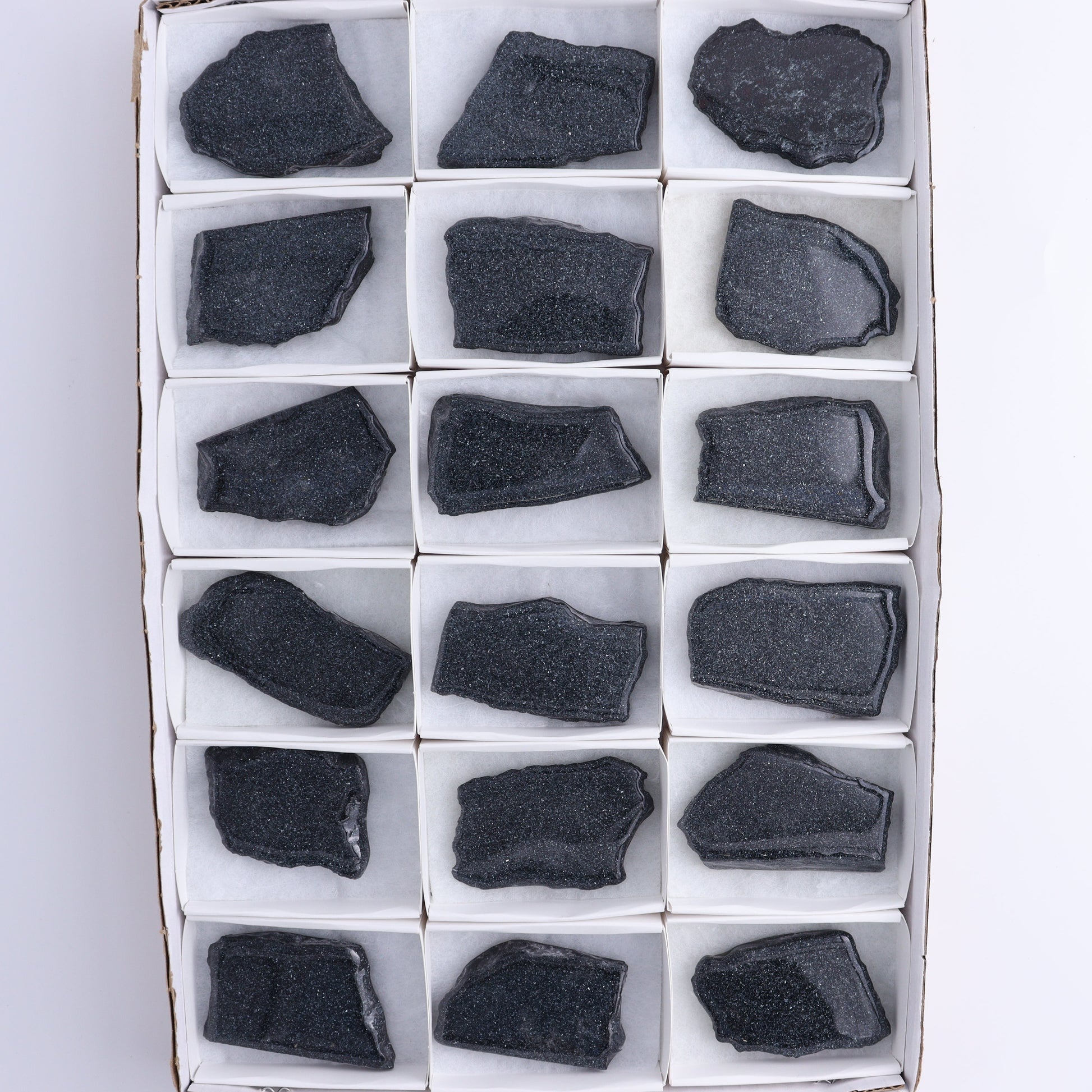 Specularite Flat of 18 - Expert Wholesale and Supplier of Wholesale Crystals & Bulk Gemstones, ["flat","Flats","Specularite","United States"]