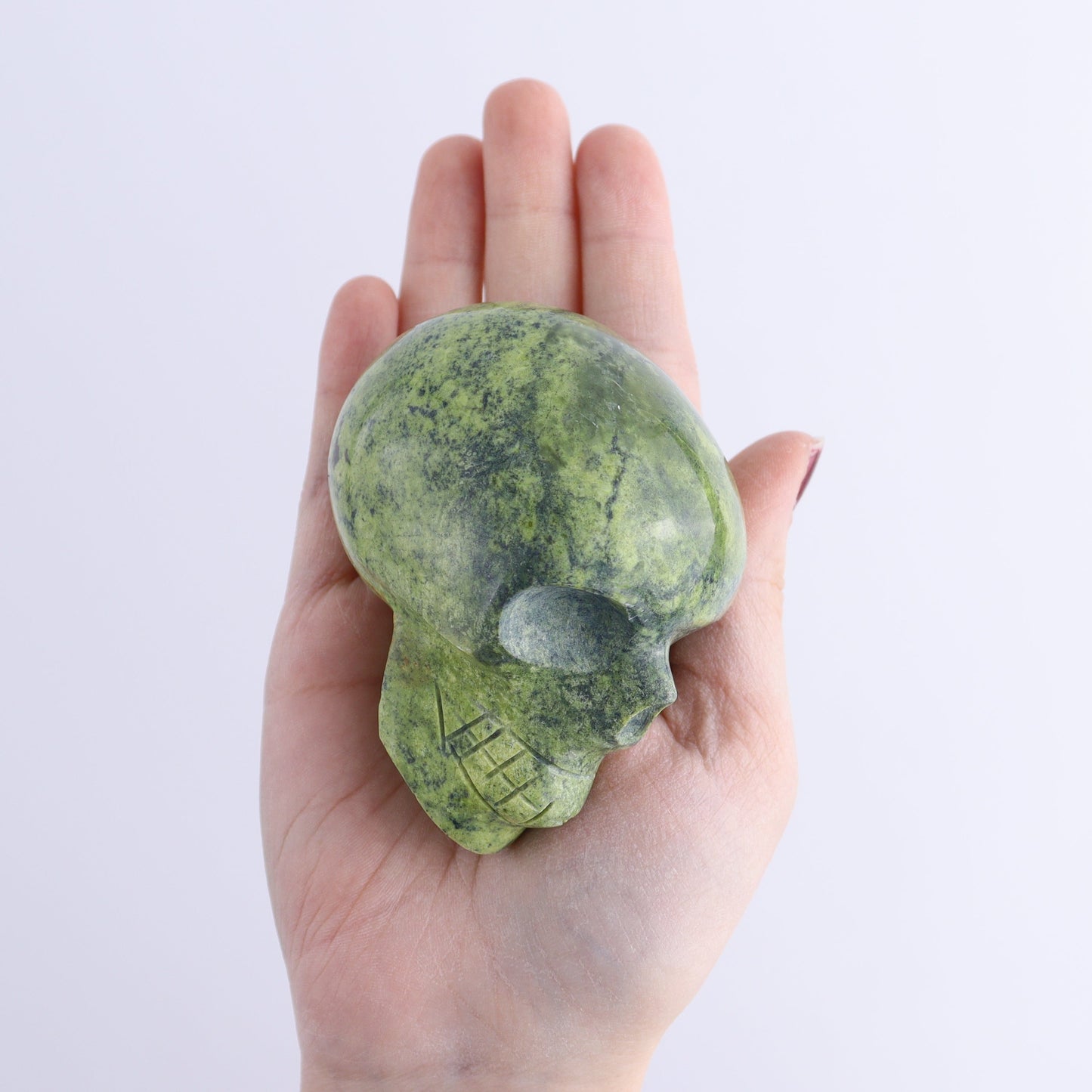 Serpentine Skulls Set of 4