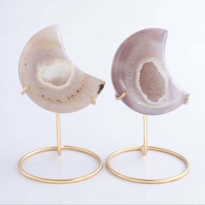 Agate Moons with Stand Set of 8 - Expert Wholesale and Supplier of Wholesale Crystals & Bulk Gemstones, ["Agate","Brazil","moons"]