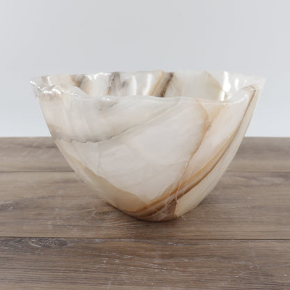 Mexican Onyx/Calcite Bowl 12"