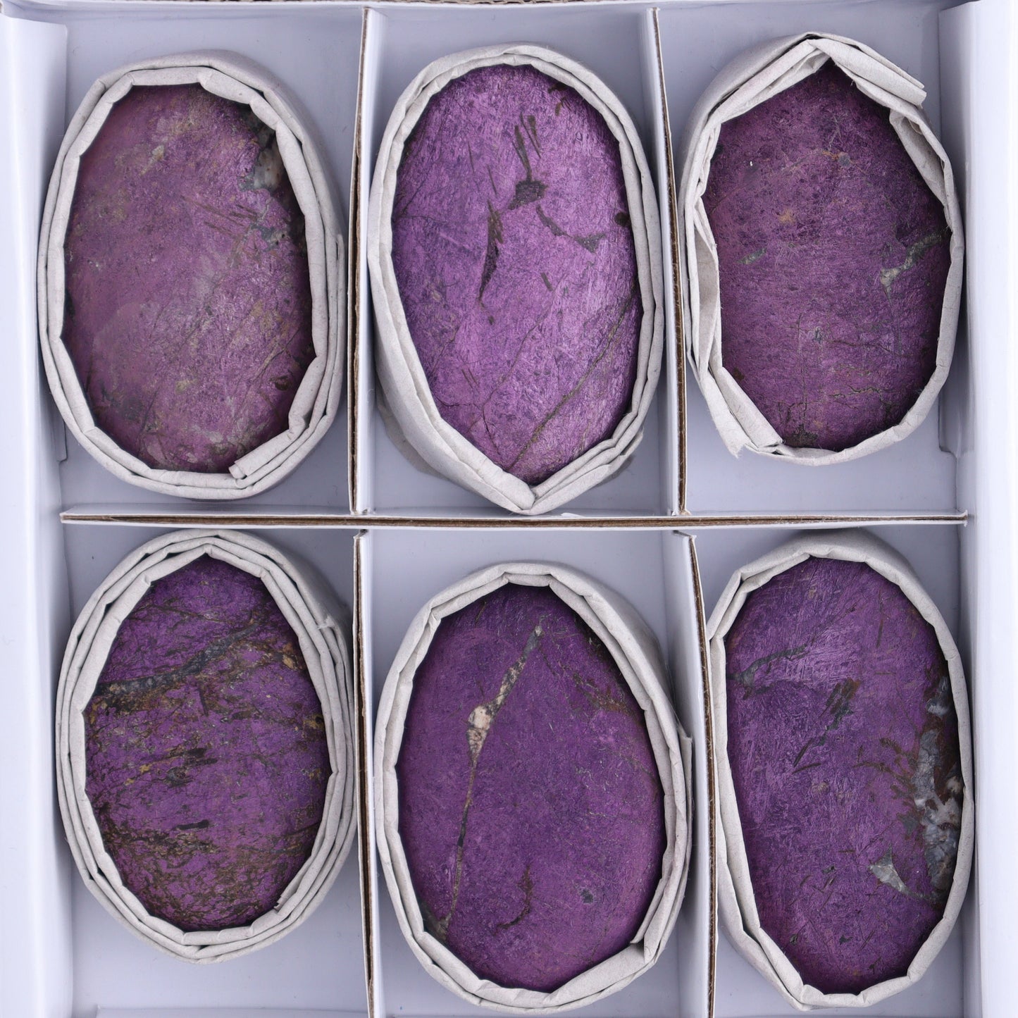 Purpurite Velvet Palm Stones Set of 9