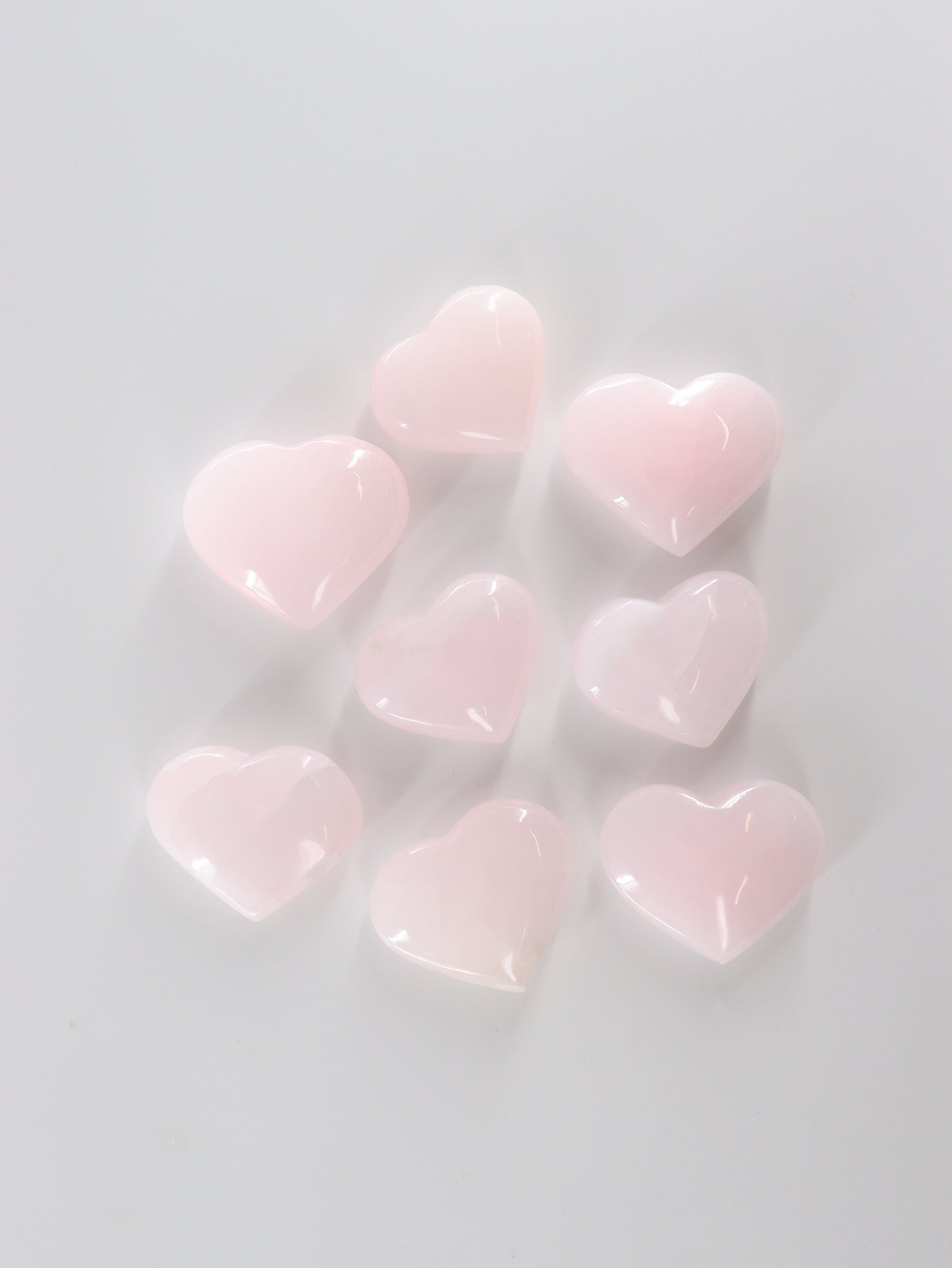 1kg Mangano Calcite Hearts - Expert Supplier of Wholesale Crystals & Bulk Gemstones