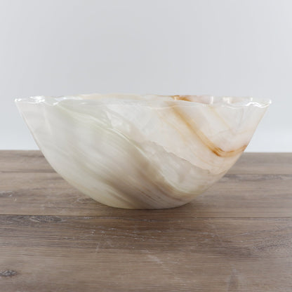 Mexican Onyx/Calcite Bowl 11"