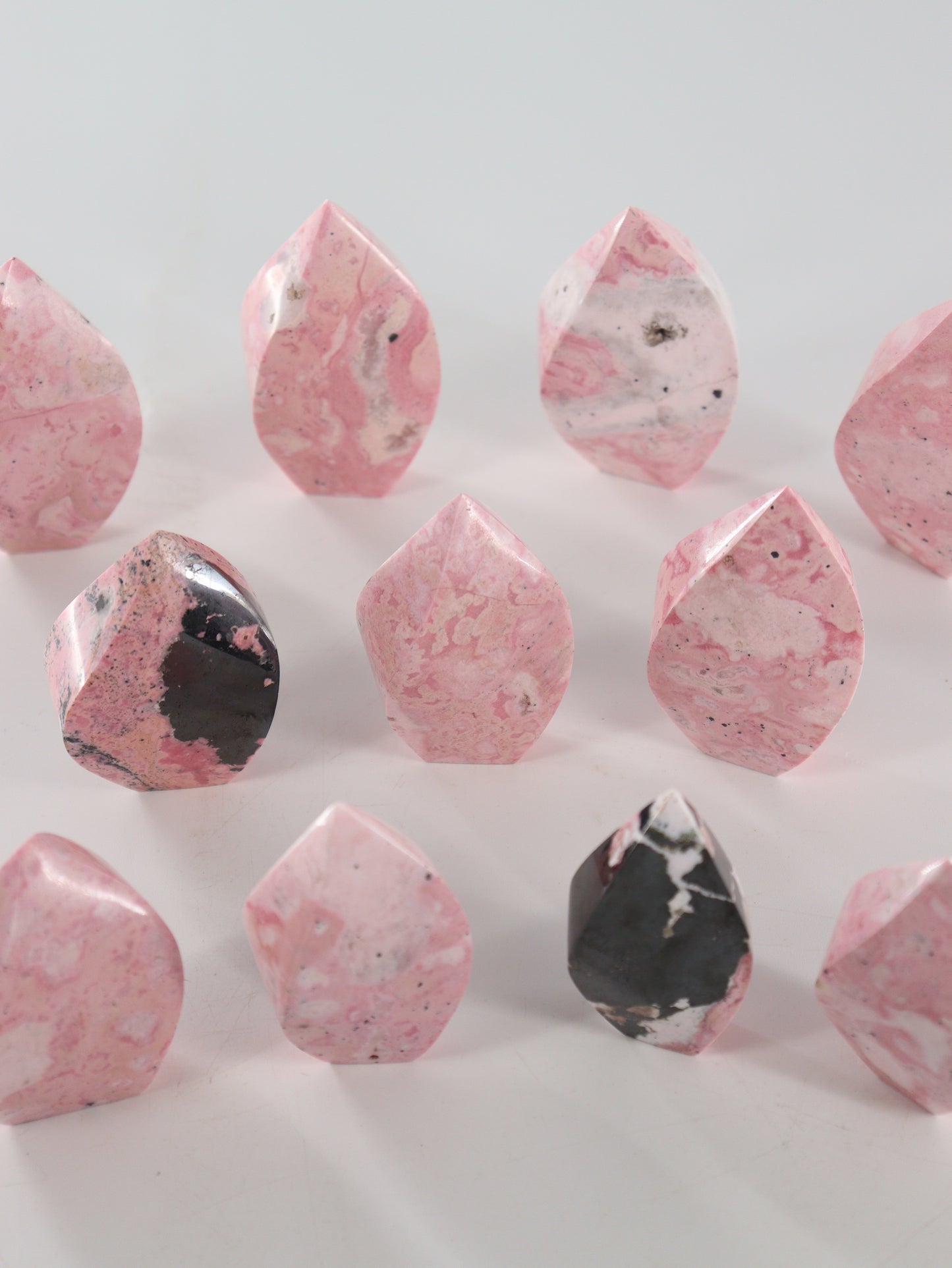 Rhodonite Flames Set of 11 - Expert Wholesale and Supplier of Wholesale Crystals & Bulk Gemstones, []