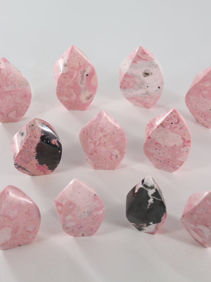 Rhodonite Flames Set of 11 - Expert Wholesale and Supplier of Wholesale Crystals & Bulk Gemstones, []