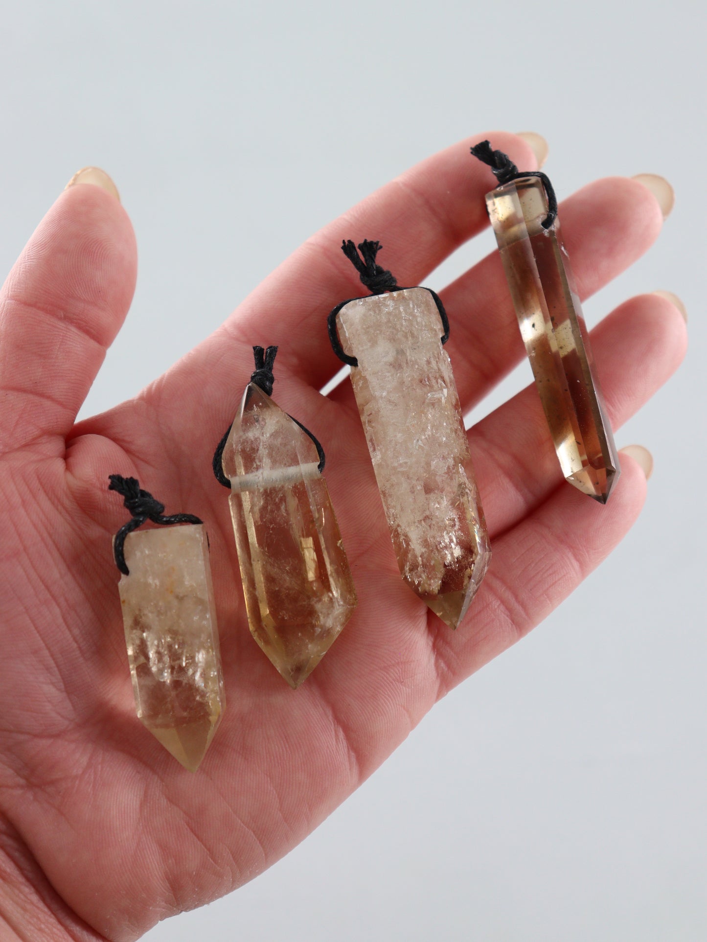 Citrine Pendants Set of 9 - Expert Vendor of Wholesale Crystals