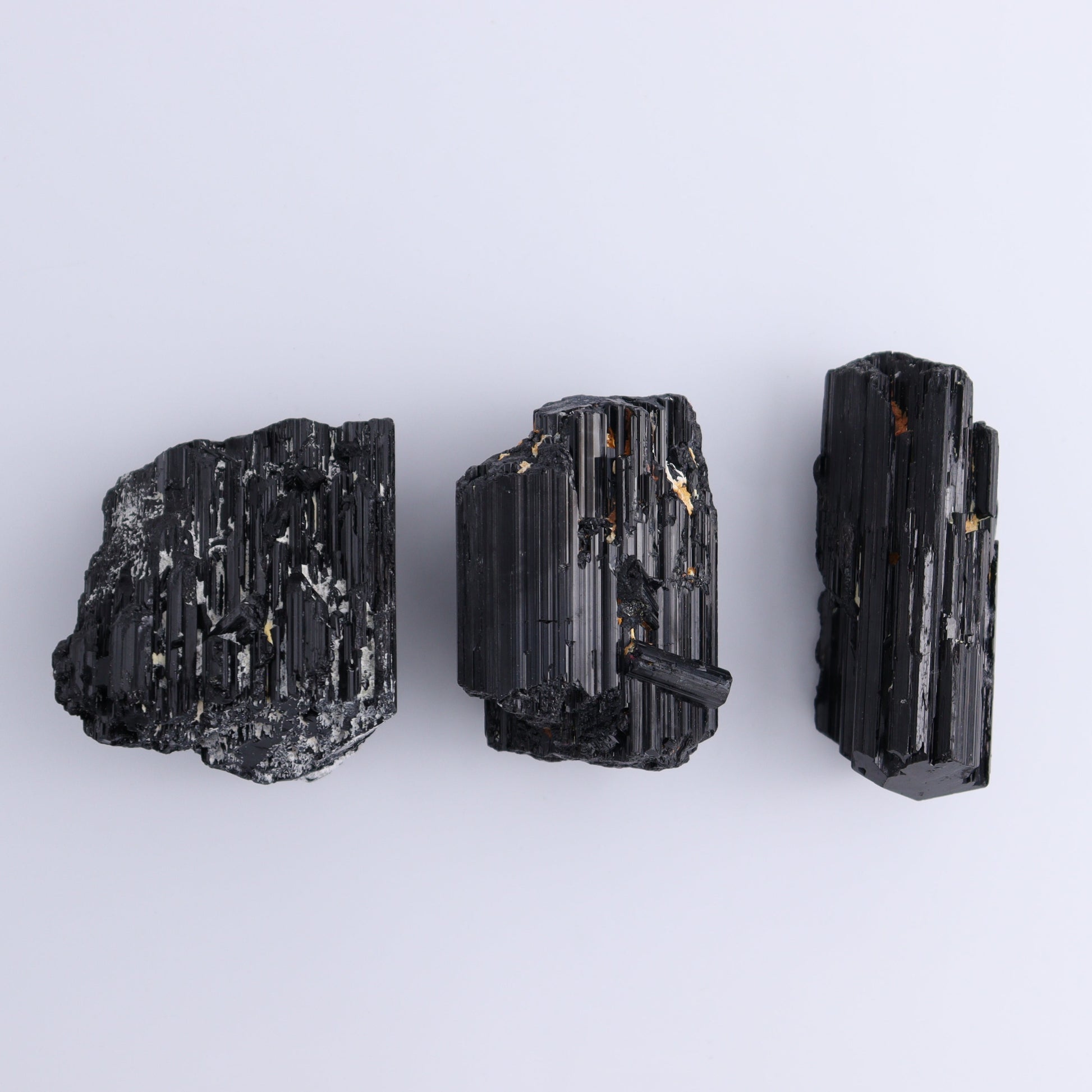 Black Tourmaline Roughs Set of 6 - Expert Wholesale and Supplier of Wholesale Crystals & Bulk Gemstones, ["Black Tourmaline","Madagascar","Rough","Tourmaline"]