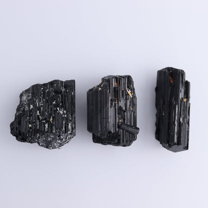 Black Tourmaline Roughs Set of 6 - Expert Wholesale and Supplier of Wholesale Crystals & Bulk Gemstones, ["Black Tourmaline","Madagascar","Rough","Tourmaline"]