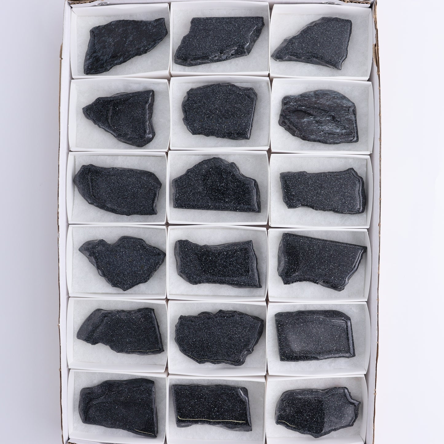 Specularite Flat of 18 - Expert Wholesale and Supplier of Wholesale Crystals & Bulk Gemstones, ["flat","Flats","Specularite","United States"]