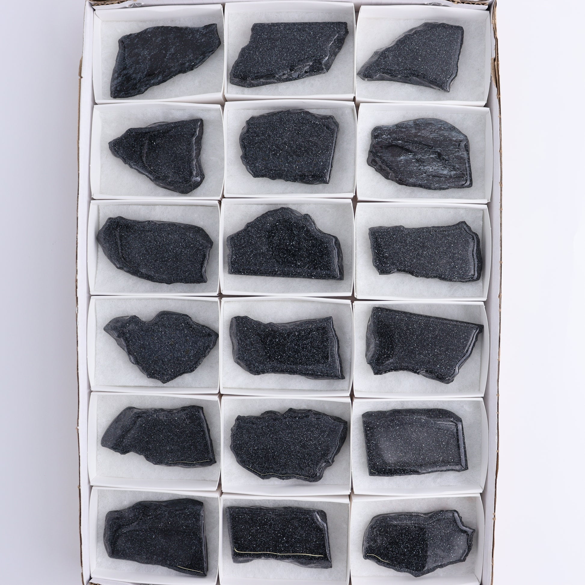 Specularite Flat of 18 - Expert Wholesale and Supplier of Wholesale Crystals & Bulk Gemstones, ["flat","Flats","Specularite","United States"]