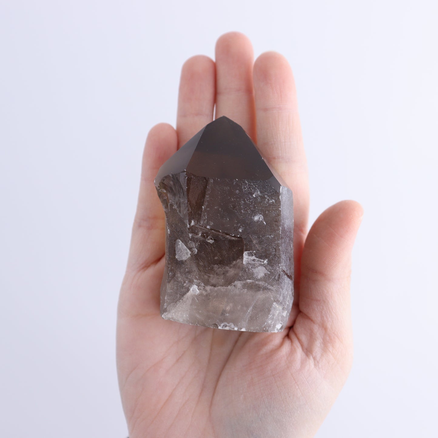 Smoky Quartz Polished Tops Set of 18 - Expert Wholesale and Supplier of Wholesale Crystals & Bulk Gemstones, ["Brazil","close_70","Points","Polished Tip","Quartz","Smoky Quartz"]