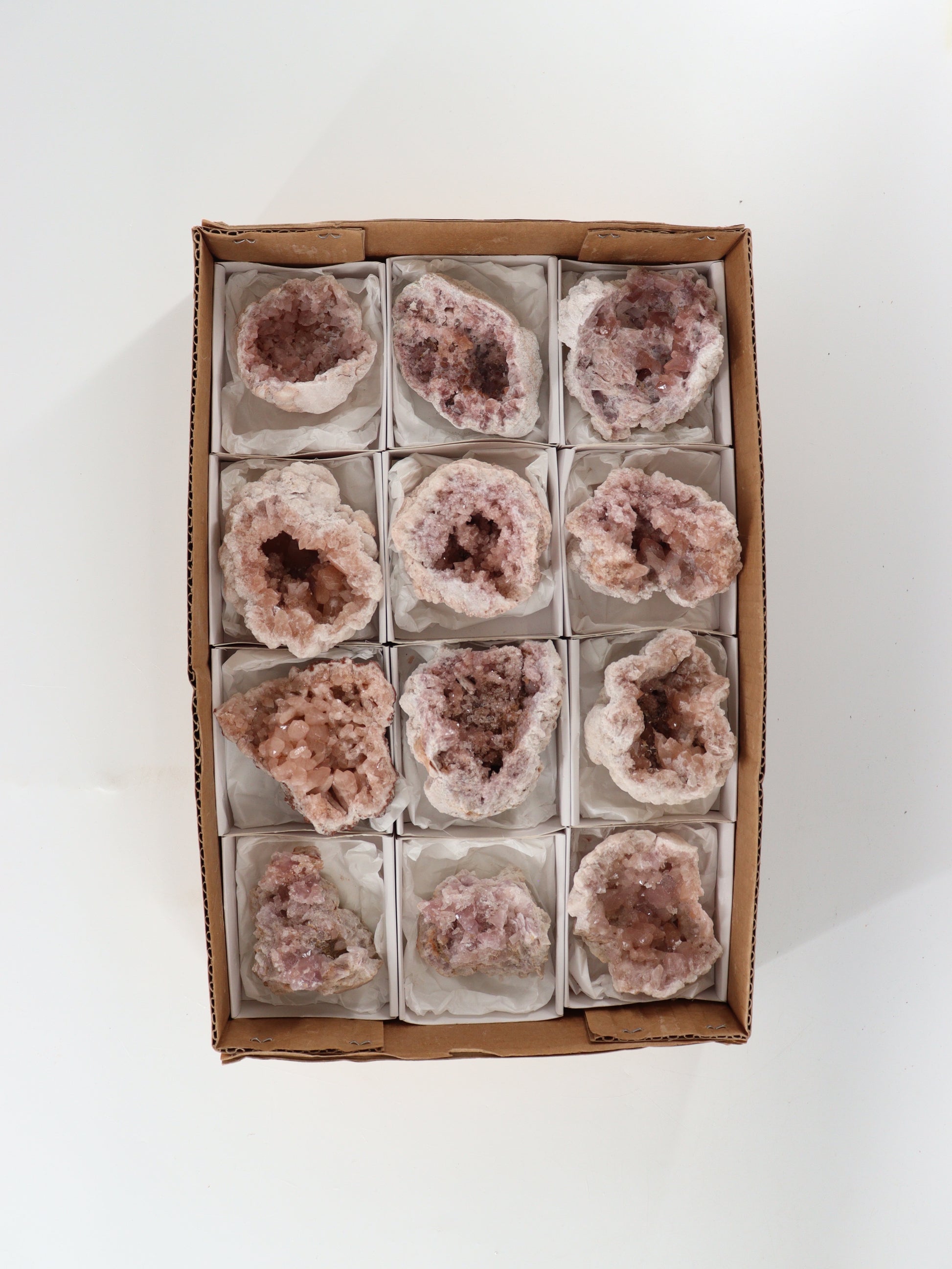 Pink Amethyst Flat Set of 12 - Expert Wholesale and Supplier of Wholesale Crystals & Bulk Gemstones, []