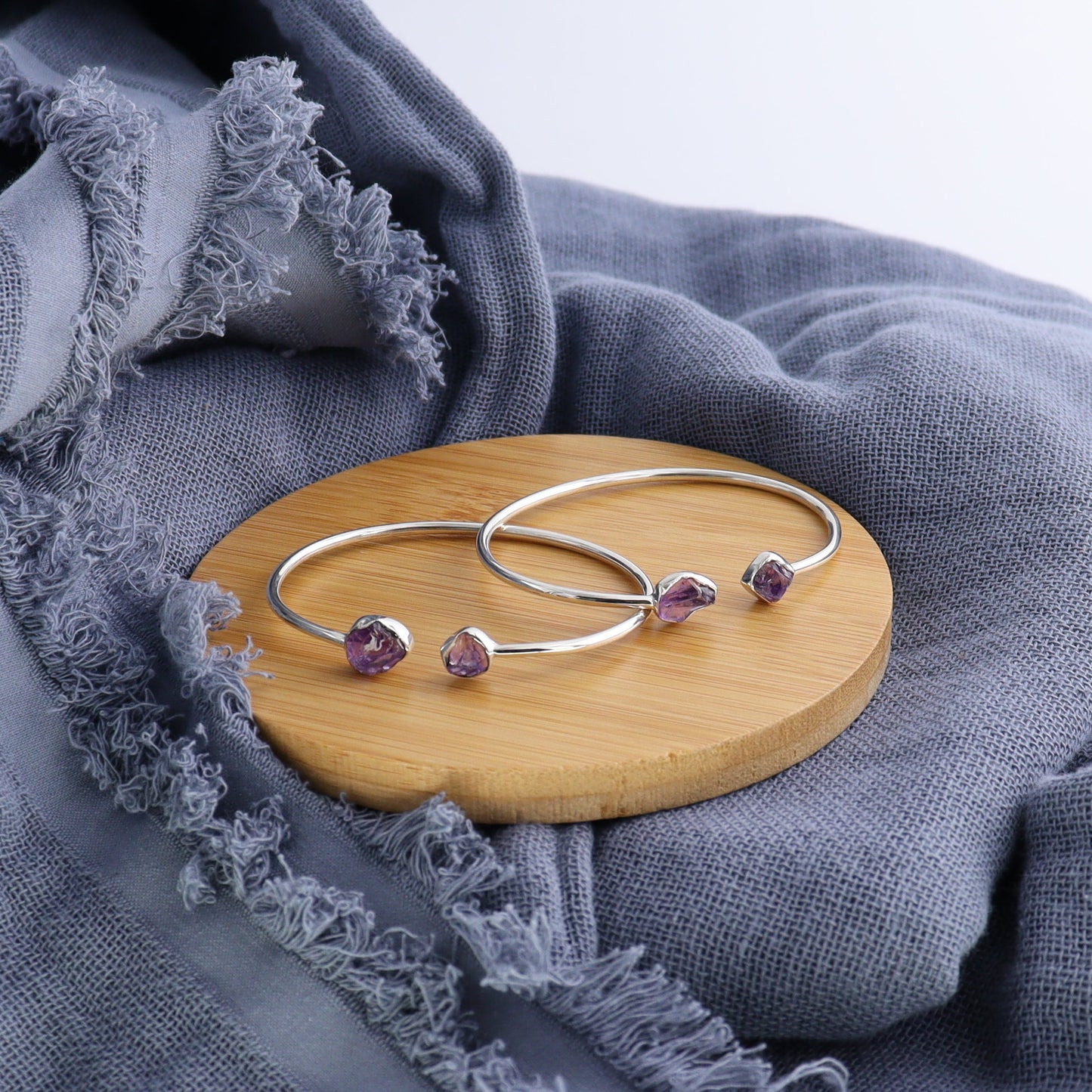 One Amethyst Sterling Silver Bracelet - Expert Wholesale and Supplier of Wholesale Crystals & Bulk Gemstones, ["Amethyst","Bracelet","bracelets"]