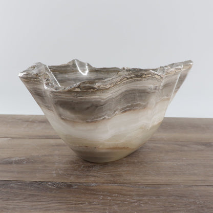 Mexican Onyx/Calcite Bowl 15"