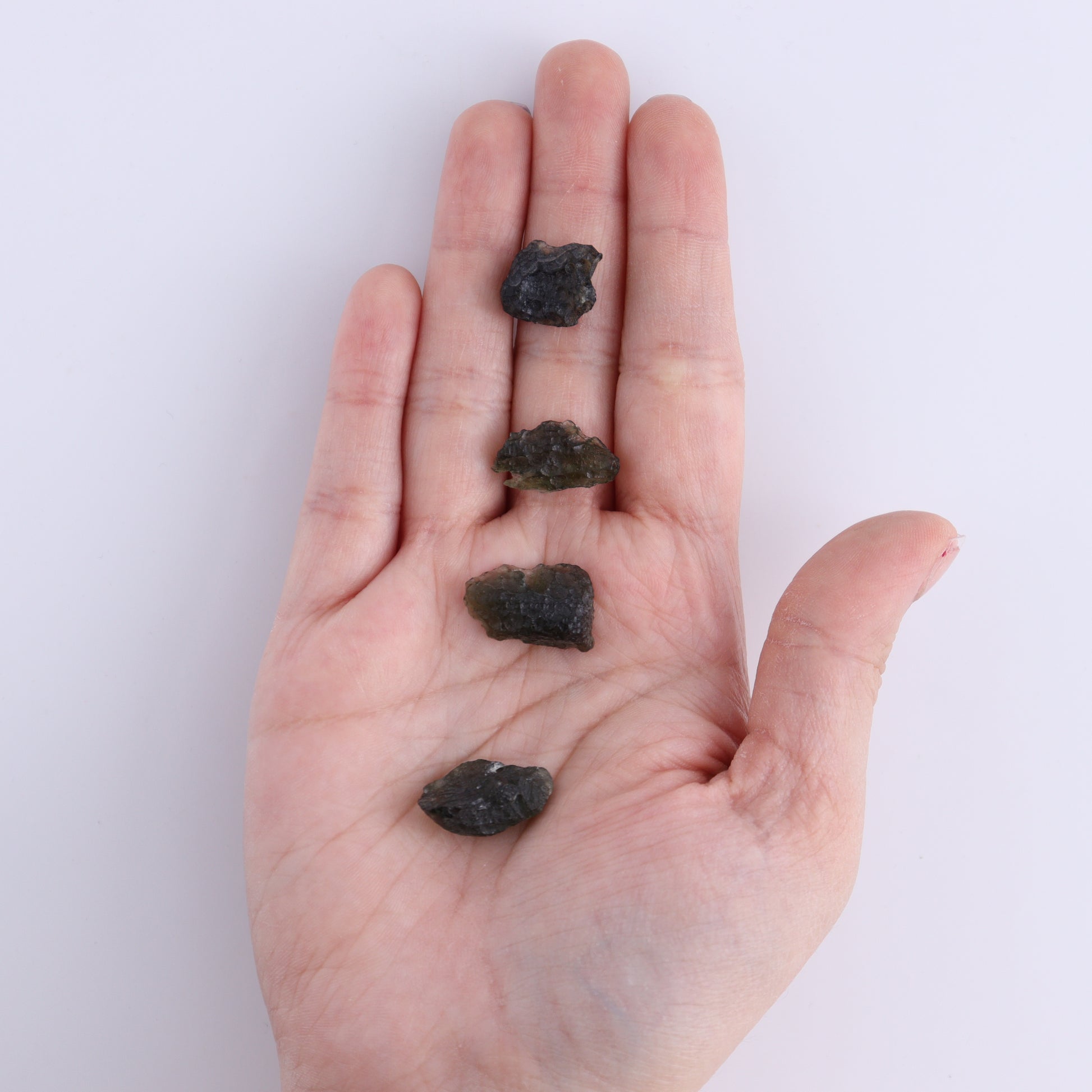 Moldavite Pieces Set of 6 - Expert Wholesale and Supplier of Wholesale Crystals & Bulk Gemstones, ["Czech Republic","Moldavite","Pieces"]