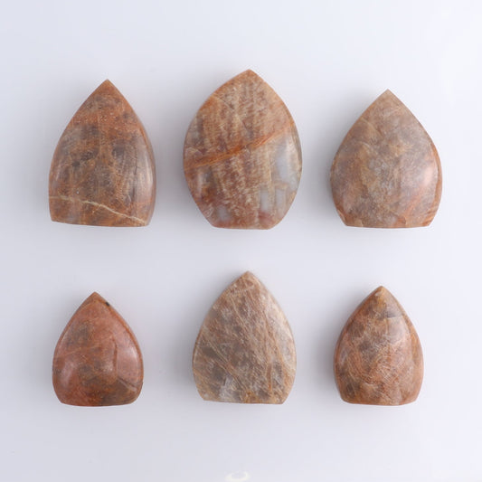 Peach Moonstone Freeform Set of 6 | Mi Esperanza Minerals | Supplier of Crystals and Onyx