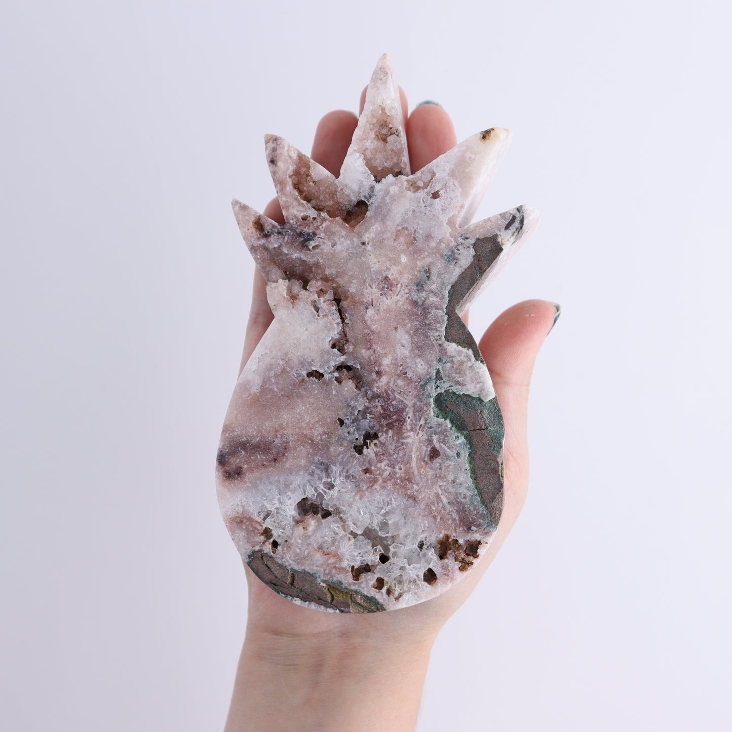 Pink Amethyst Pineapples Set of 3 - Expert Wholesale and Supplier of Wholesale Crystals & Bulk Gemstones, ["Amethyst","Brazil","close_30","Pineapple","Pink Amethyst"]