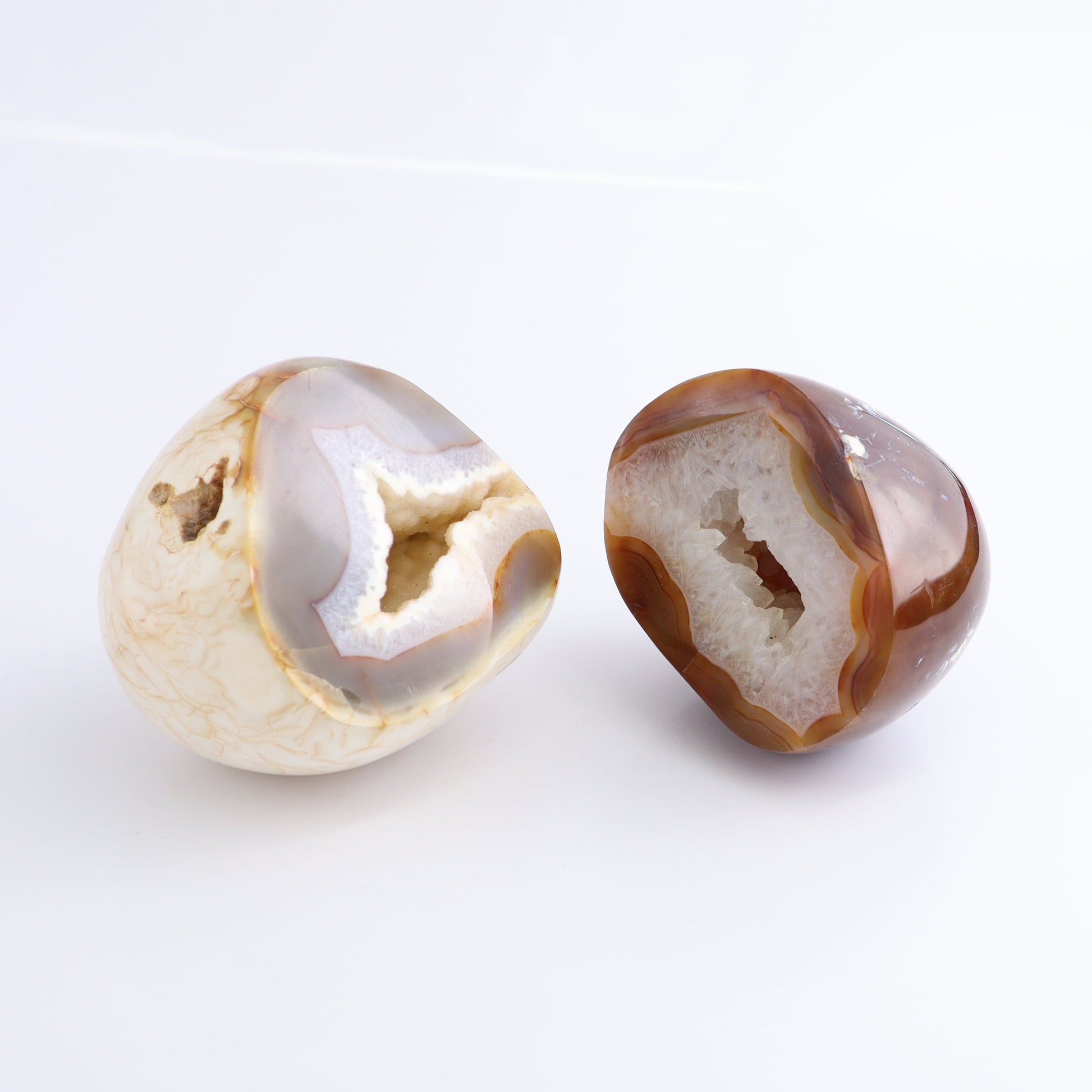 Carnelian Geodes Set of 2 - Expert Wholesale and Supplier of Wholesale Crystals & Bulk Gemstones, ["carnelian","Geodes","Madagascar"]