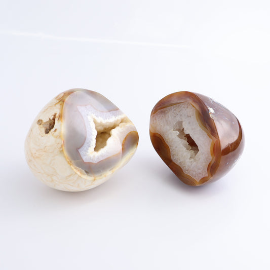 Carnelian Geodes Set of 2