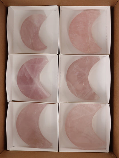 Rose Quartz Moons Flat - Expert Wholesale and Supplier of Wholesale Crystals & Bulk Gemstones, []