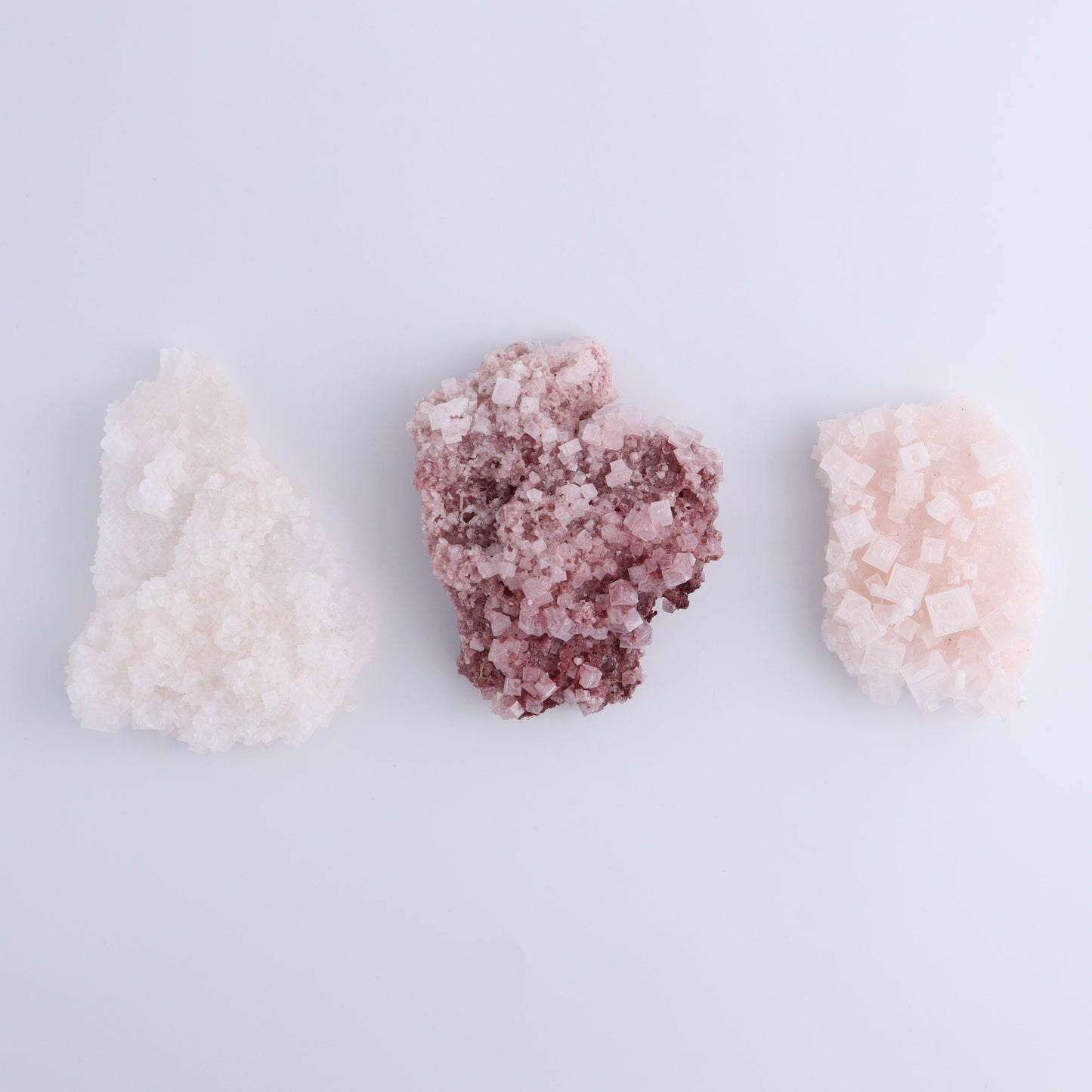 Pink Halite Set of 12 - Expert Wholesale and Supplier of Wholesale Crystals & Bulk Gemstones, ["Flats","Halite","Pink Halite","United States"]