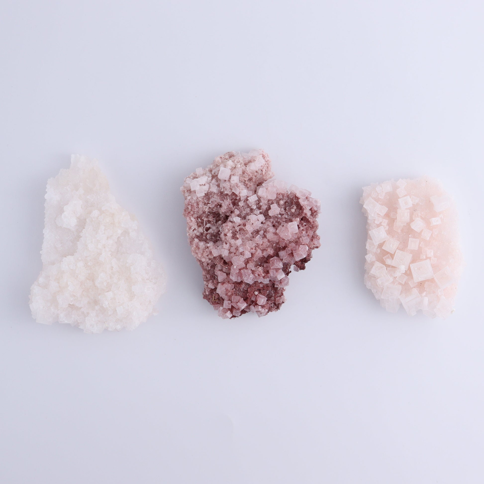 Pink Halite Set of 12 - Expert Wholesale and Supplier of Wholesale Crystals & Bulk Gemstones, ["Flats","Halite","Pink Halite","United States"]