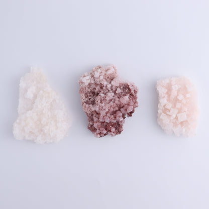 Pink Halite Set of 12 - Expert Wholesale and Supplier of Wholesale Crystals & Bulk Gemstones, ["Flats","Halite","Pink Halite","United States"]