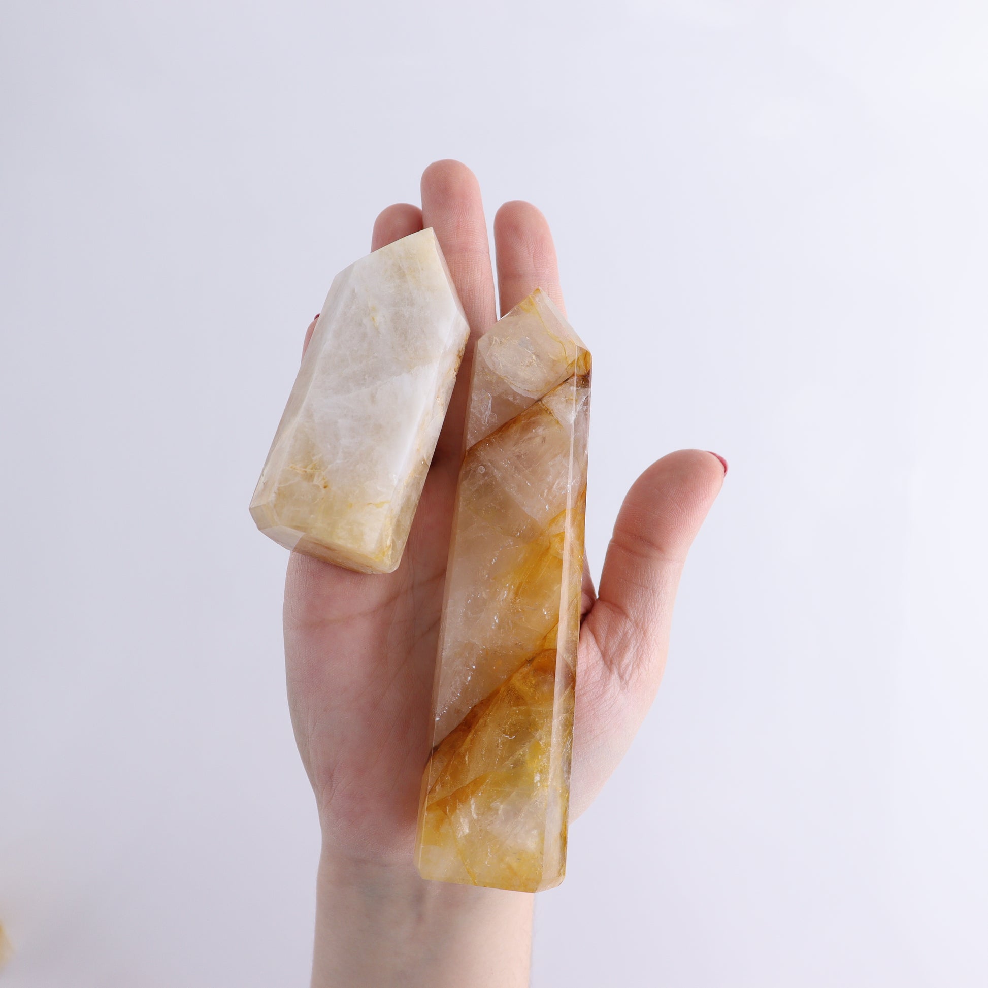 Golden Healer Towers Set of 4 - Expert Wholesale and Supplier of Wholesale Crystals & Bulk Gemstones, ["Brazil","Golden Healer","Towers"]