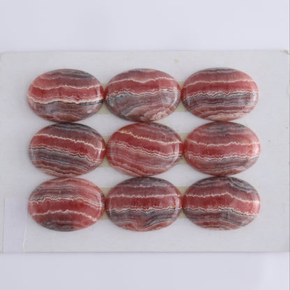 Rhodocrosite Cabs Set of 9 - Expert Wholesale and Supplier of Wholesale Crystals & Bulk Gemstones, ["Cabs","Rhodochrosite"]