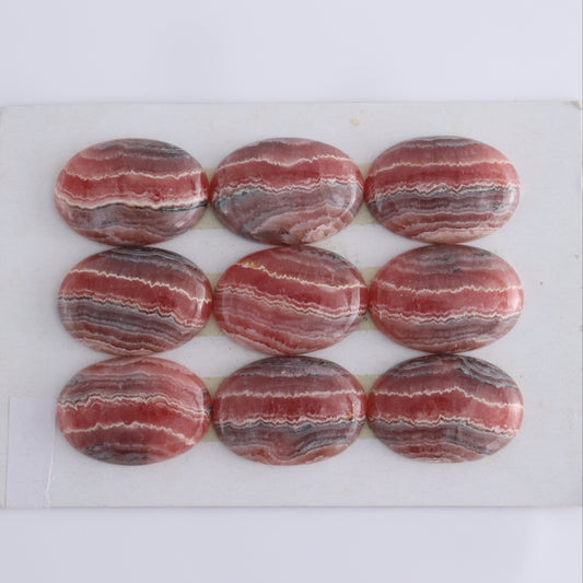 Rhodocrosite Cabs Set of 9 - Expert Wholesale and Supplier of Wholesale Crystals & Bulk Gemstones, ["Cabs","Rhodochrosite"]