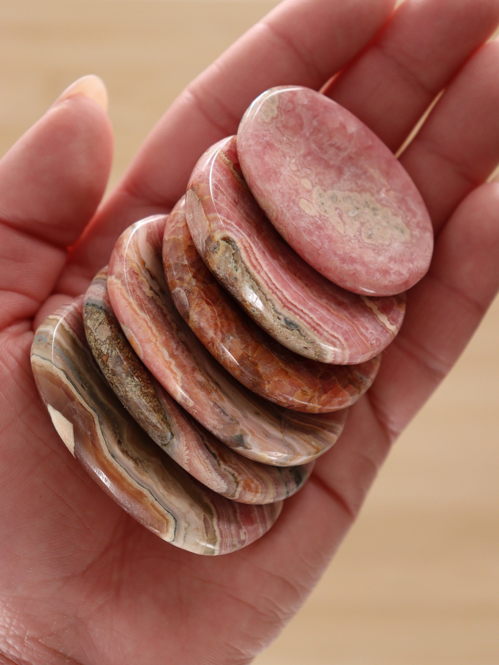 Rhodochrosite Worry Stones - Expert Wholesale and Supplier of Wholesale Crystals & Bulk Gemstones, []