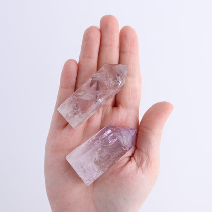 Powellite Amethyst UV Reactive Towers Set of 20 - Expert Wholesale and Supplier of Wholesale Crystals & Bulk Gemstones, ["Amethyst","Powellite"]