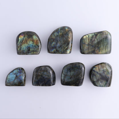 Labradorite Freeform Set of 7 - Expert Wholesale and Supplier of Wholesale Crystals & Bulk Gemstones, ["Freeforms","Labradorite","Madagascar"]