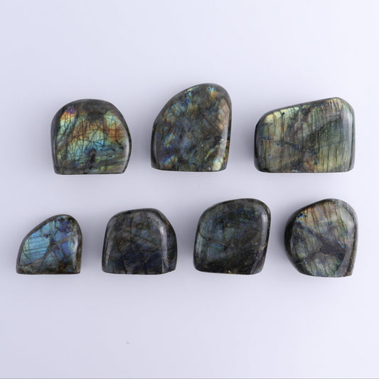 Labradorite Freeform Set of 7 - Expert Wholesale and Supplier of Wholesale Crystals & Bulk Gemstones, ["Freeforms","Labradorite","Madagascar"]