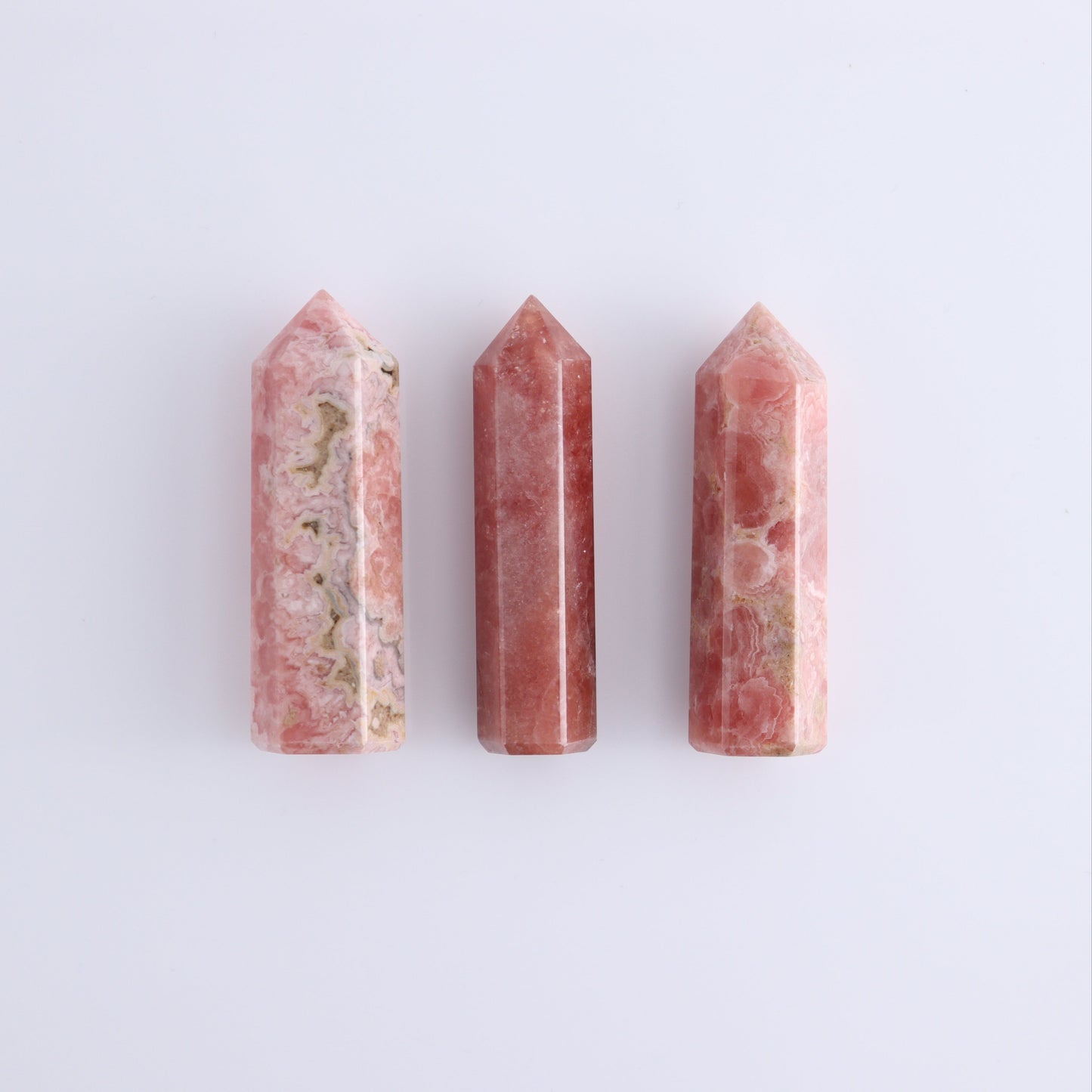 Rhodochrosite Towers Set of 5 - Expert Wholesale and Supplier of Wholesale Crystals & Bulk Gemstones, ["Argentina","Rhodochrosite","Towers"]