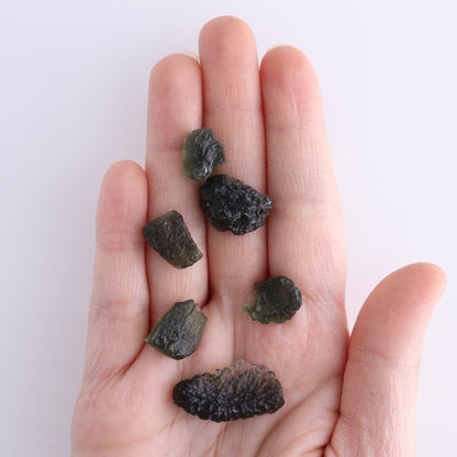 Moldavite Pieces Set of 6