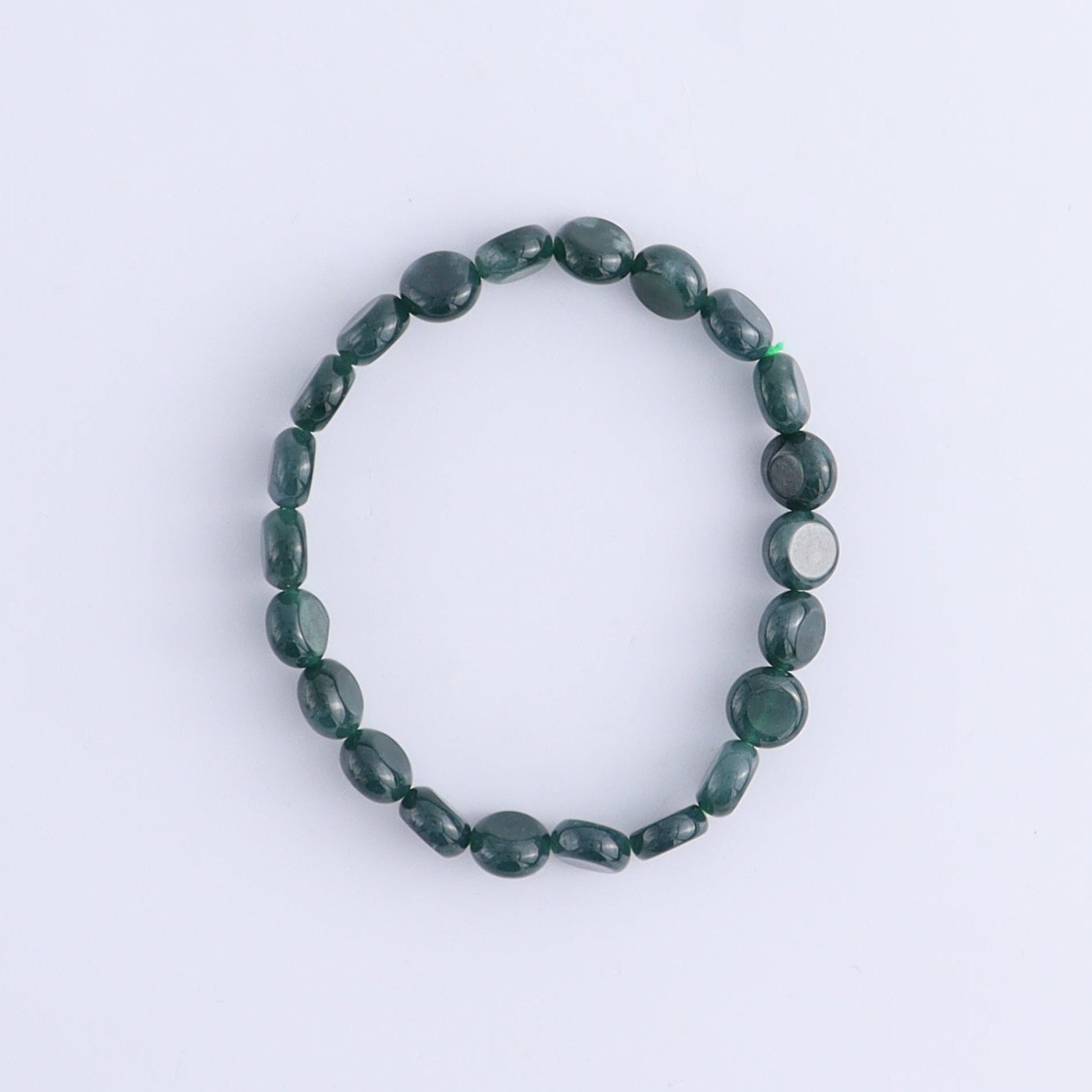 One Jadeite Disk Bracelet