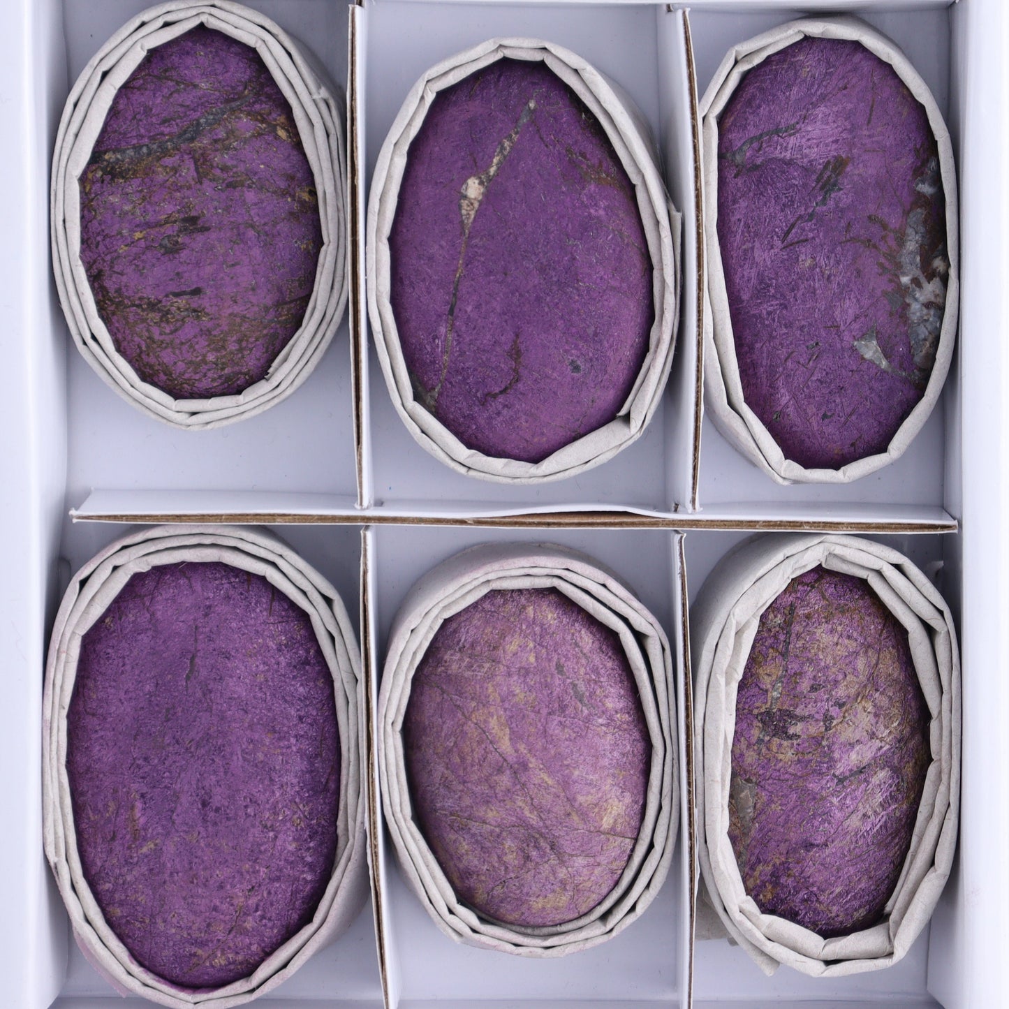 Purpurite Velvet Palm Stones Set of 9