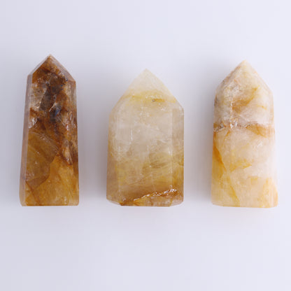 Golden Healer Towers Set of 3 - Expert Wholesale and Supplier of Wholesale Crystals & Bulk Gemstones, ["Brazil","Golden Healer","Towers"]