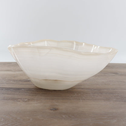 Mexican Onyx/Calcite Bowl 12"