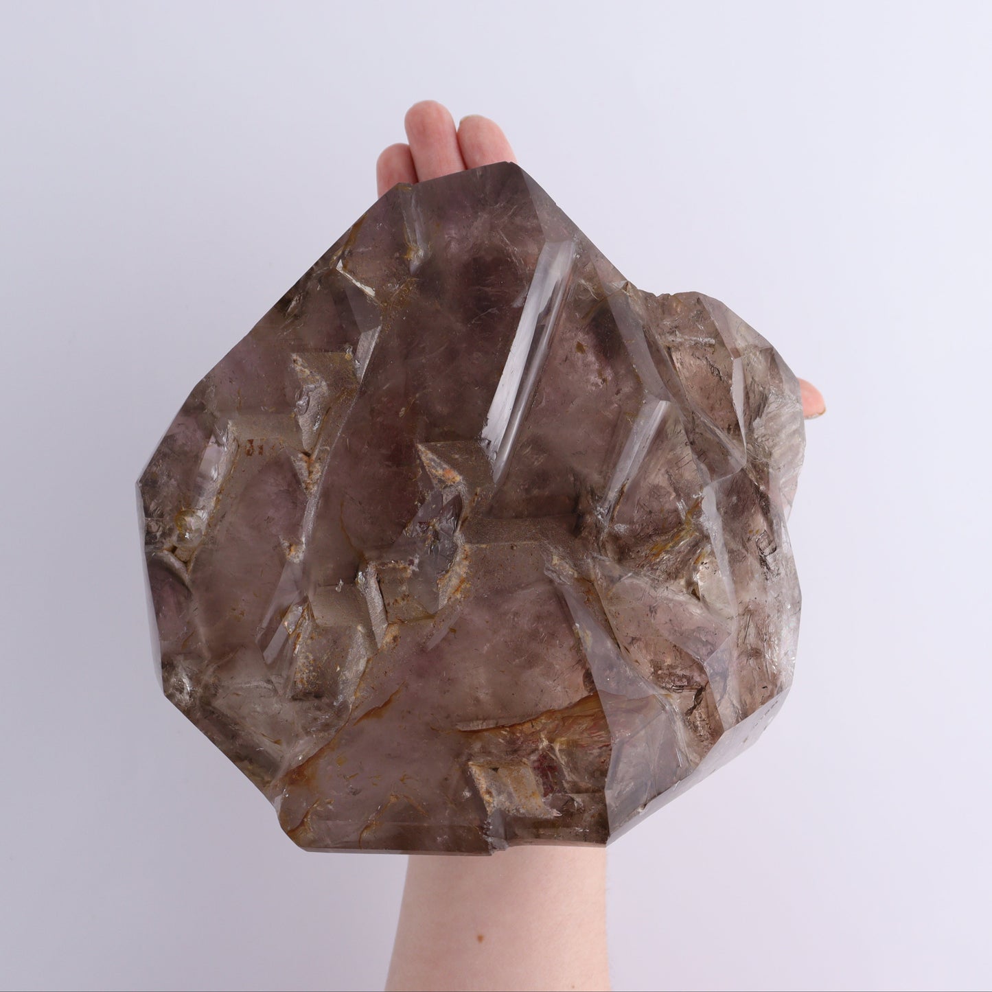 Quartz with Phantom Amethyst Freeform - Expert Wholesale and Supplier of Wholesale Crystals & Bulk Gemstones, ["Freeform","Madagascar","Phantom Amethyst","Quartz","Smoky Quartz"]