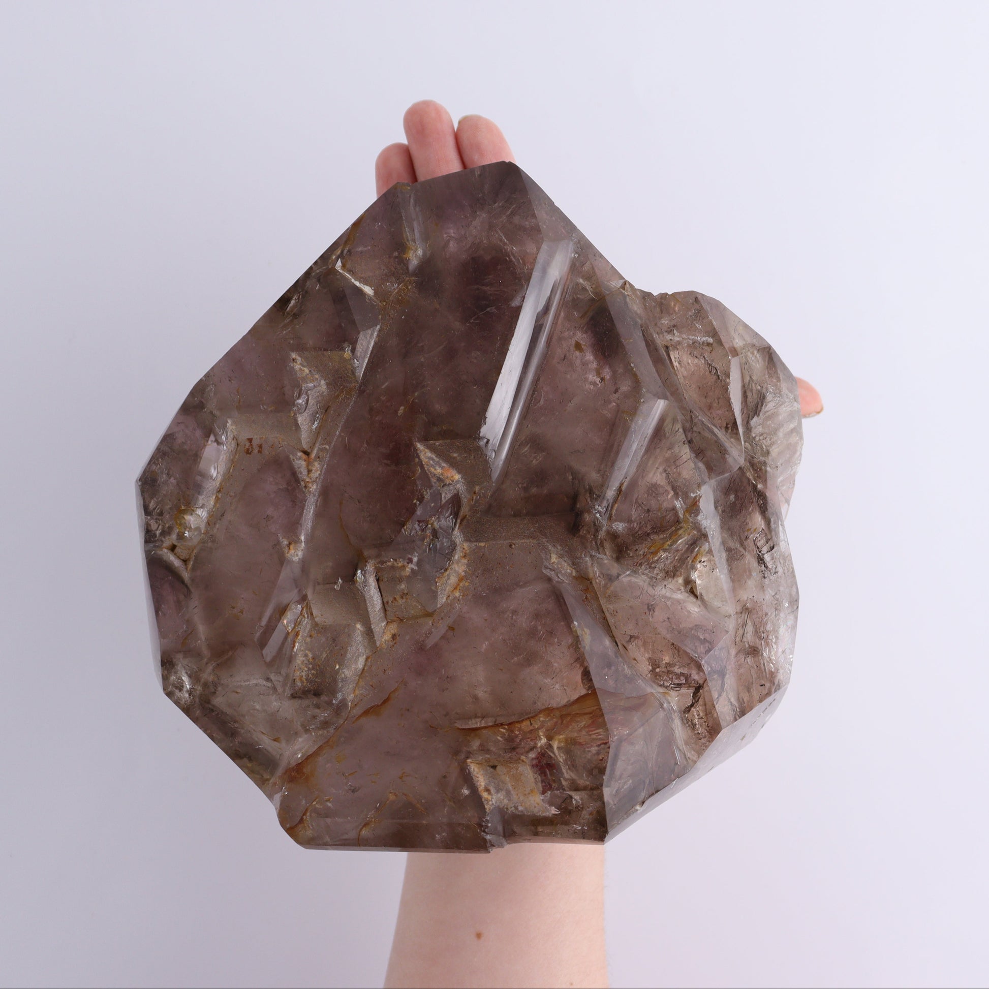 Quartz with Phantom Amethyst Freeform - Expert Wholesale and Supplier of Wholesale Crystals & Bulk Gemstones, ["Freeform","Madagascar","Phantom Amethyst","Quartz","Smoky Quartz"]