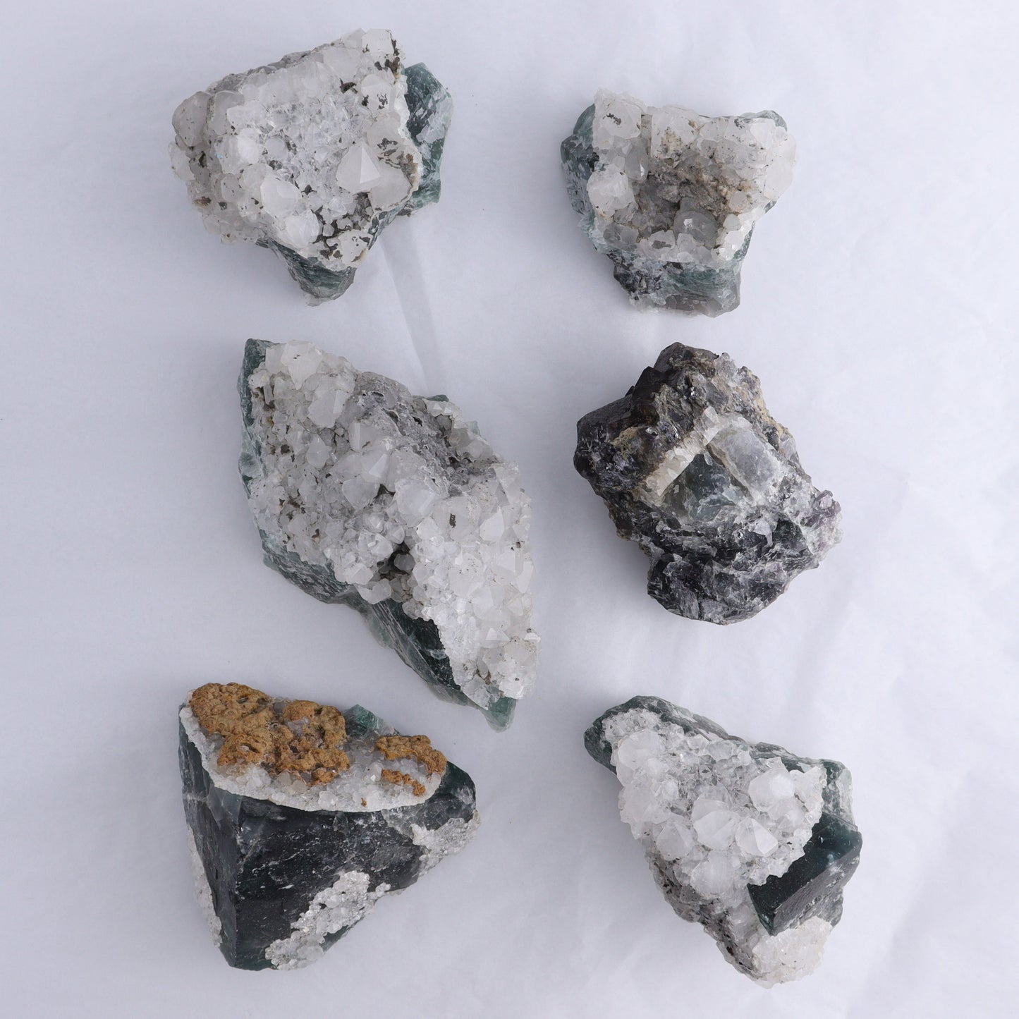 Fluorite Roughs Set of 6 - Expert Wholesale and Supplier of Wholesale Crystals & Bulk Gemstones, China, Fluorite, Rough, Roughs