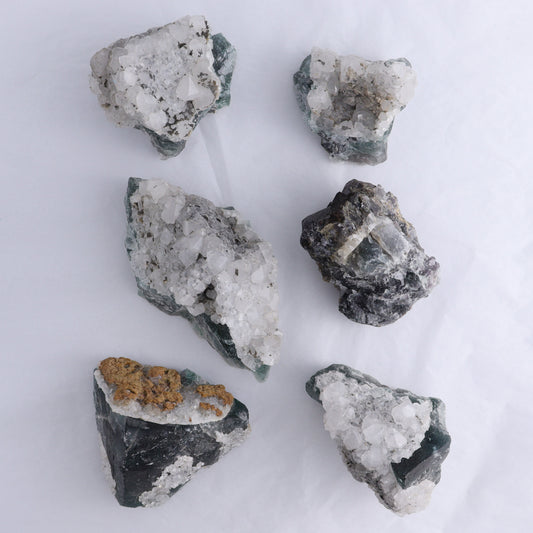 Fluorite Roughs Set of 6 - Expert Wholesale and Supplier of Wholesale Crystals & Bulk Gemstones, China, Fluorite, Rough, Roughs